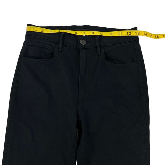 3x1 Colette High-Rise Slim Crop Stretch Jeans in Tar Black Size 26 - Picture 5 of 7